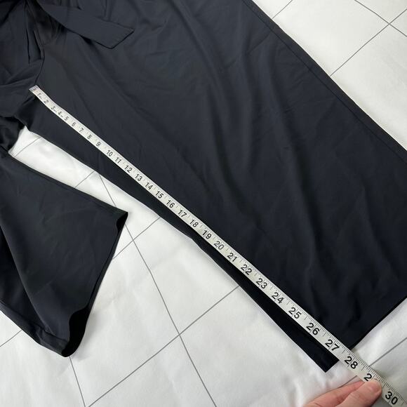 Athleta Pants Womens 24 Black Skyline Paperbag High Rise Commute Travel Work - Picture 11 of 13